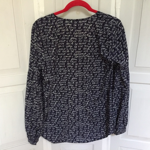 CAbi Black and White Script Tunic - Picture 11 of 15